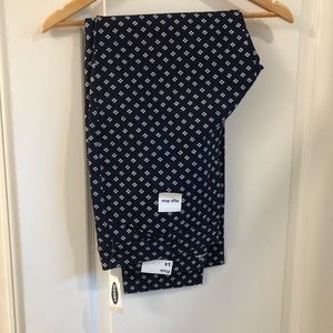 Navy pattern work pants